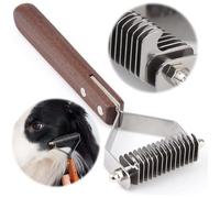 BROSSE-CARDE Brosse pour Chien Chat Peignes pour Animaux de Poils Longs-Court ou Poils Morts Brosse de Toilettage Accessoires de