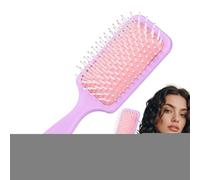 Brosse Carrée Démêlante - Brosse Poils Souples, Massage Cuir Chevelu | Accessoire Capillaire Adapté Aux Cheveux Épais, Bouclés, Humides Ou Secs Avec Design Ergonomique Pour Usage Quotidien Homme Et Fe