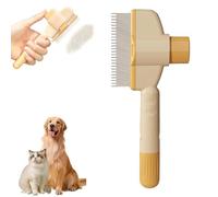 Brosse Chat et Chien Pour Poil Court et Long, Peigne Anti-Puces Autonettoyant Pour Animaux De Compagnie - Soins Des Cheveux (Rose 1)