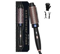 Brosse Chauffante 3 en 1 - Brosse Soufflante Ionique 38mm pour Volume et Boucles - Peigne Lissant Thermique - Soin Capillaire Profond pour Cheveux Lisses et Bouclés