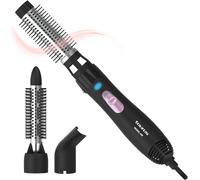 - Brosse Chauffante Air Wave Ionic 1200W Ionique Céramique Poils Fins & Épais 3 Vitesses & Températures Pointe Froide Volume Max Sèche & Coiffe Simultanément
