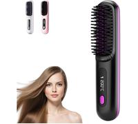 Brosse chauffante portable - Numoya - Température réglable 160°C, 180°C, 200°C - Écran LED pour température et batterie