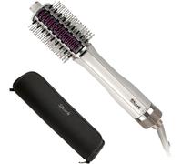 Brosse soufflante 2 en 1 avec pochette thermorésistante Shark SmoothStyle HT212EU 900 W Blanc Soie Blanc soie H