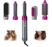 Brosse Chauffante Soufflante Rotative Boucleur Cheveux Mise à niveau 5 en 1 Brosse Coiffante Amovible Sèche Cheveux,pour lisser