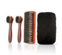 Brosse Chaussure,Kit Nettoyage Chaussure,Brosse Daim,Brosse,Entretien Chaussures,Brosse A Chaussure,Brosse Chaussure Nettoyage,Brosse Daim Chaussures,Spazzole Scarpe in Crine di Cavallo,3 Pièces