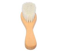 Brosse cheveux bebe à cheveux Poils de chèvre doux Premium Brosse à bébé en bois pour Cradle Cap garçons et filles pour enfant et nouveau-né Baby Shower Cadea