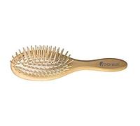 Brosse cheveux model ovale, pneumatique et antistatique. Structure et pics entièrement en bois.