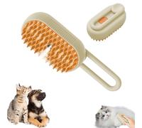 Brosse Chien Chat Vapeur, 4 En 1 Brosse À Vapeur Pour Chat, Brosse Poil Chat Électrique Avec Manche Rotatif, Brosse De Toilettage Pour Animaux, Idéal Pour Massage,Soin Et Épiler (Marron)