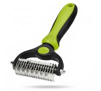 Brosse chien et brosse chat pour poil long, sous-poil et mues