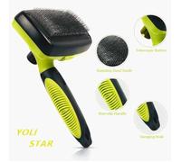 Brosse Chien et Chat, Brosse Peigne de Toilettage Rétractable pour Les Animaux À Poil Long, Enlèvement Efficace Autonettoyante Jusqu