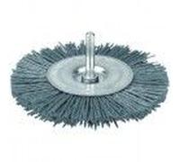 Brosse circulaire abrasive nylon gris ° 75 mm pour perceuse SCID polissage bois métaux pierre