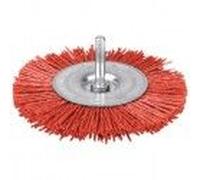 Brosse circulaire abrasive nylon rouge ° 75 mm pour perceuse SCID polissage bois métaux pierre