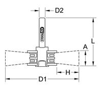 Brosse circulaire acier 0,3 mm Ø 60 mm KS TOOLS - 340.0030