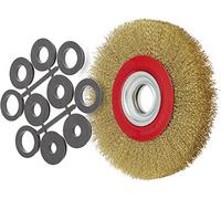 Brosse circulaire avec fil ondulé pour meule Fervi SRF200/25 de 200 x 25 mm