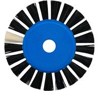 Brosse circulaire, brosses de chungking noires, 1 rangée, plate, Ø 44 mm avec noyau en plastique