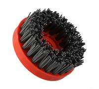 Brosse circulaire en fil métallique abrasif de 10,2 cm avec poils en carbure de silicium en nylon pour polir et nettoyer le granit, le marbre, le quartzite, le béton, le filetage M10 (120#)