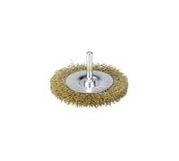 Brosse circulaire fils acier laitonné ondulés ls 100 4500