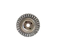Brosse circulaire - LEMAN - 420.125 - Fil acier torsadé 0 50 mm - D.125 mm - Décapage extra dur