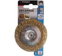 Brosse circulaire multi-usages TIVOLY pour perceuse - laiton - D: 75 mm