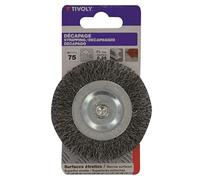 Brosse circulaire perceuse pour métal TIVOLY, Diam.75 mm G