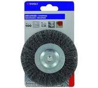 Brosse CIRCULAIRE -Fil acier ondulé -Décapage du métal / Ø: 100 / 0.35 TIVOLY - XT20252006056