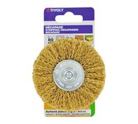 Brosse circulaire perceuse pour metal TIVOLY, Diam.80 mm