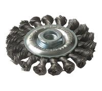 Brosse circulaire - Torsadée - TIVOLY - Axe 14 mm - Diamètre 115 mm