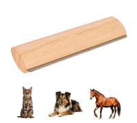Brosse Clean'Poils, Brosses Chat/Chien/Cheval, Bois Toilettage du Chien Pour Éliminer des Tomentose Sous-Poil Tangles, Soin Doux (Couleur foncée, 25.4 * 6.5cm)