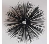 Brosse cloisonnée Brosse métallique Brosse de cheminée Brosse à chaudière Cheminée poêle brosse Balai de cheminée Goupillon rond de dimensionnellement stable Fil en acier Qualité de ramoneur - 60mm