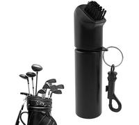 Brosse Club de Golf, Brosse de Nettoyage de Club de Golf, Pince de Nettoyage de Bouteille d'eau de Brosse de Nettoyage de Golf Amovible Portable Noire pour Les Clubs de Golf Intérieur Extérieu