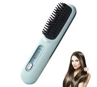 Brosse Cocoony pour cheveux courts, brosse lissante rechargeable portable, un volume coiffe en 2 minutes, LCD, 2000 mAh, Tous cheveux - USB rechargeable - 160-200℃ - 3 températures