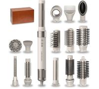 Cecotec Brosse soufflante CeramicCare 14in1 AirGlam – 14 têtes, 1400 W, 3 températures – Champagne