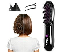 Brosse Coiffante Cocoony Cheveux Courts, Brosse Cocooning Cheveux Court, Chauffage Rapide 20s, Système De Recharge 2 En 1 Avec Socle, Un Volume Coiffé En 2 Minutes