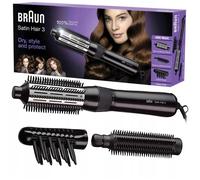 Braun Satin Hair 3 AS 330 Brosse soufflante à air chaud Noir, Bleu, Lilas 400 W 2 m