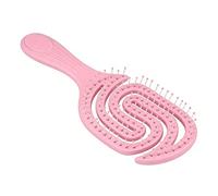 Brosse coiffeuse à cheveux bouclés, outil de coiffage en portable avec poils creux, brosse à cheveux anti-casse, pour, filles, femmes, salon, festival, voyage, spa, toilettes, fêtes