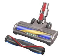 Brosse compatible avec les aspirateurs Dyson V7 / V8 / V10 / V11 / V15, accessoire de rechange pour aspirateur Dyson V7 / V8 / V10 / V11 / V15, brosse turbo et rouleau souple avec 5 lumières avant