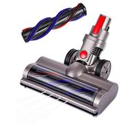 Brosse Compatible avec Les Aspirateurs Dyson V7,V8,V10,V11,V15 | Tête de Nettoyage à Entraînement Direct avec Rouleau Poils Durs Acessoire de Brosse Turbo avec 4 Phares Avant