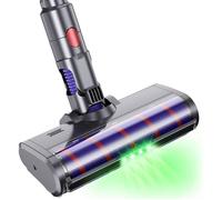Brosse Compatible pour Dyson V7 V8 V10 V11 V15 V16, Brosse Turbo de Nettoyage à Entraînement Direct Acessoire avec 4 Lumières LED