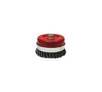 Brosse conique pour meuleuse fil acier torsadé 0.50 mm D. 65 mm M14 pour métal - Décapage extra dur - - 530.065V