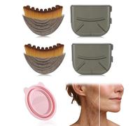 Brosse Contour du Visage,Brosse Drainage Lymphatique Visage et Corps,Brosses de Massage Facial,Masseur de Drainage Lymphatique,Brossage à Sec,Lymphatic Contour Face Brush avec Outils de Nettoyage