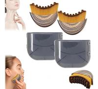 Brosse contour lymphatique visage, brossage à sec, masseur de drainage lymphatique pour le visage, le menton et la mâchoire