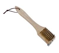 Brosse - COOK'IN GARDEN - 2 en 1 - Nettoie-grille - Bois