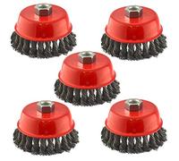 Brosse coupe fil volant 100mm pour 7" ou 9" Angle Meuleuse Twist Knot à 5PK236