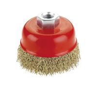 Brosse coupe ondulée 75 mm - Conçu pour finition sur des surfaces irrégulières, idéal pour les travaux d'ébauche et de polissage sur le métal et le bois.