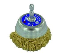 Brosse Coupe Technic Acier Laitonné Ø 75 - HEXA 6, 35 mm