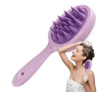Brosse Cuir Chevelu - Double Usage Long Manche, Peigne Masseur Et Épurateur De Tête, Brosse À Shampoing Pour Nettoyage En Profondeur | Idéal Pour Personnes Âgées, Exfoliant Anti-Pellicules
