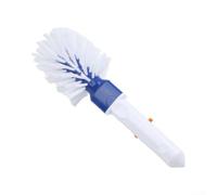 Brosse d'angle de piscine à poils en nylon robustes pour le nettoyage du carrelage et des marches à extrémité ronde - Convient aux poteaux de 3,2 cm - Spa hors sol