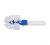 Brosse d'angle de piscine à tête ronde pour bords de marche Action rotative Nettoie les espaces restreints Poils rigides Poignée ABS