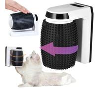 Brosse d'angle pour chat - Outil de toilettage - Peigne mural - Brosse de massage rotative automatique - Toiletteur infusé à l' à chat pour une utilisation en intérieur - Brosse pour chats longs