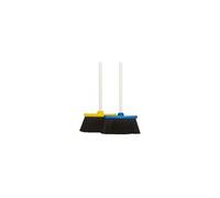 Brosse d'âtre poignée métal laqué Ø15 PVC gris